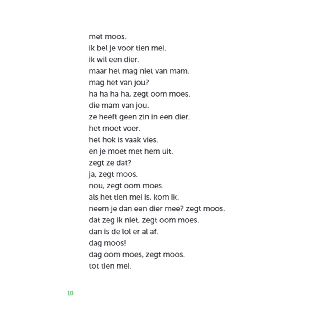 Uitgeverij zwijsen een dier voor moos en mies