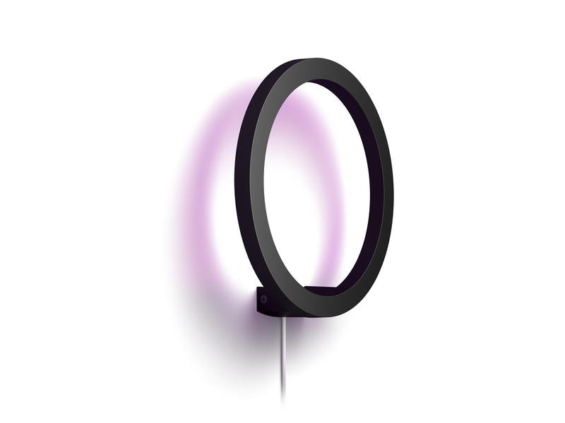Philips Hue White & Color Ambiance Sana Wandleuchte Schwarz LED-Wandleuchte