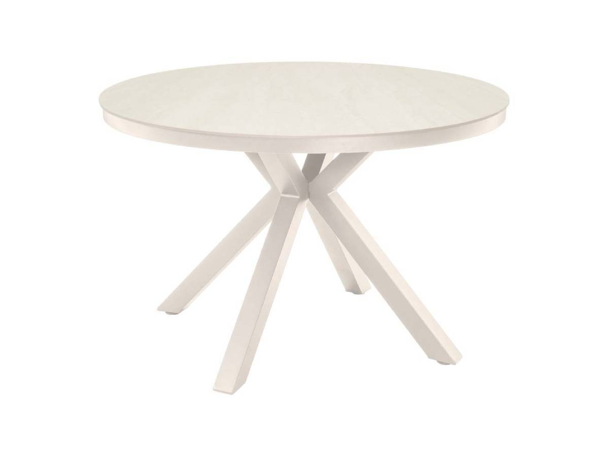 Lesli Living Davos Ø 118 cm tuintafel - Crema