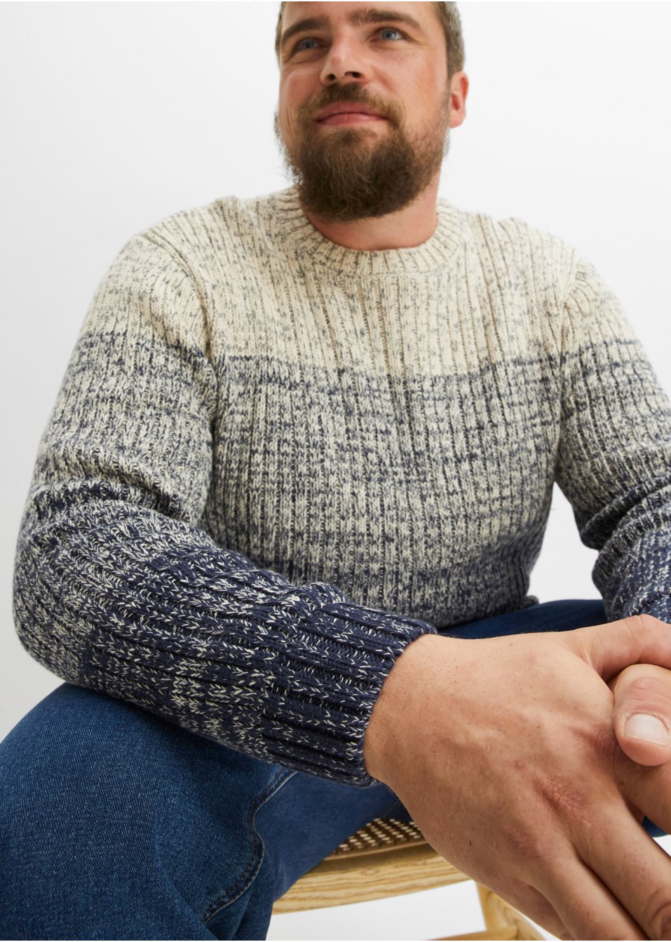 Pull à dégradé de couleur