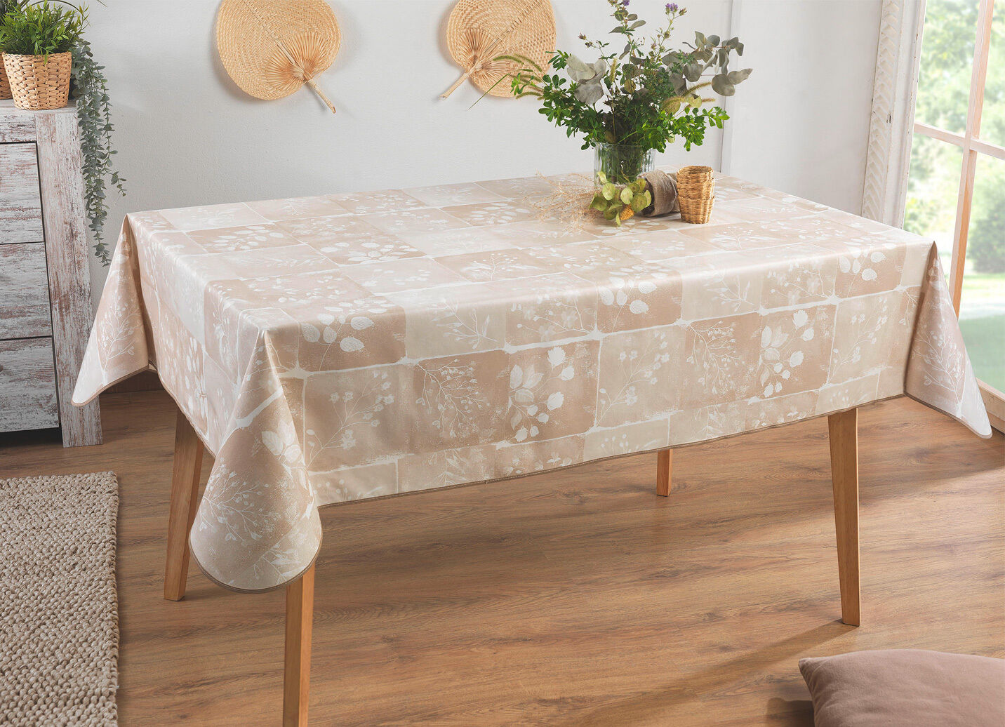 Wachstuch-Tischdecke in toller Patchwork-Optik