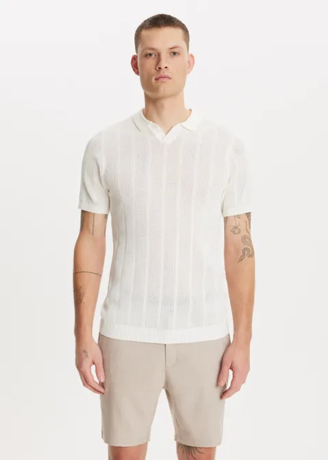 Johnny polo crochet off-white (CREME)
