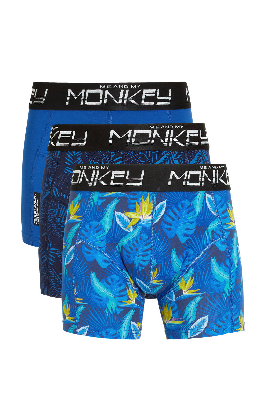 Geweldig, aldus zoonboxershort - set van 3 blauw/kobalt