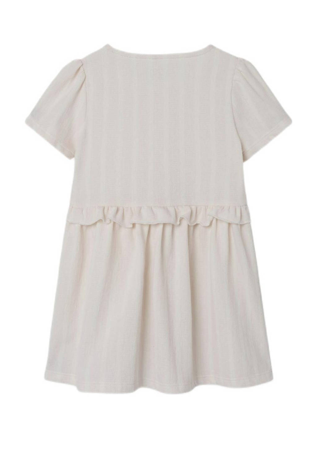 NAME IT gestreepte blousejurk NMFFREDERIKKE lichtroze/wit