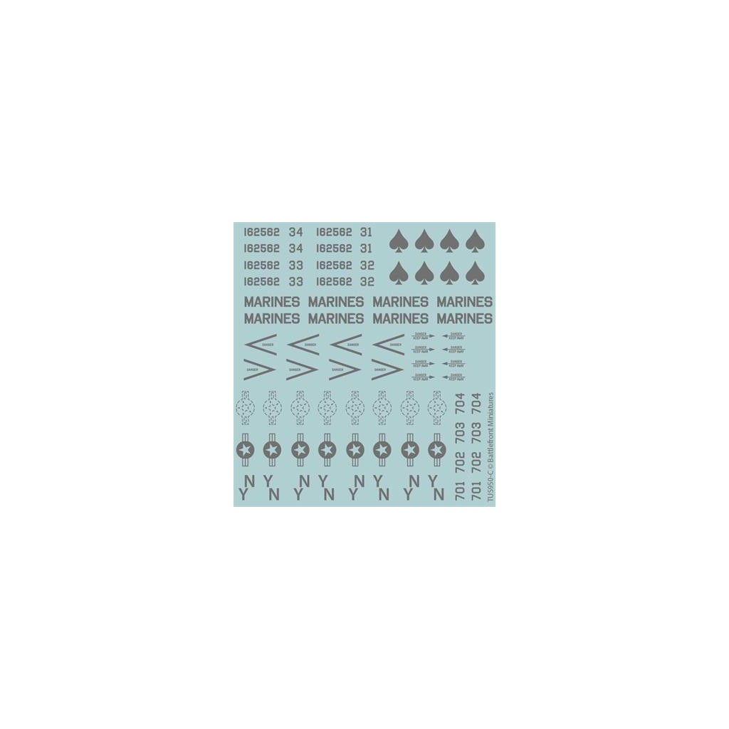 Team Yankee - American Decal Set