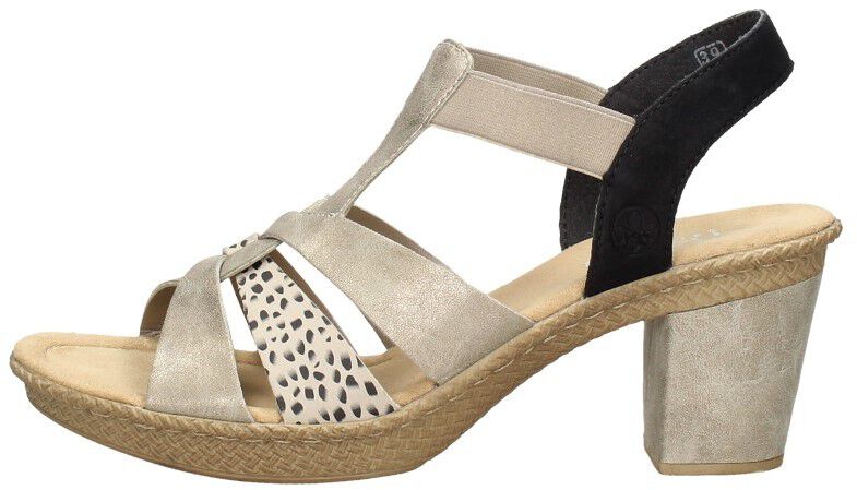 Rieker Sandalen Hak goudkleur