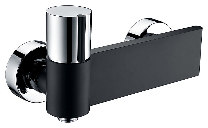 Mitigeur de douche mécanique chromé Edouard Rousseau Black steel