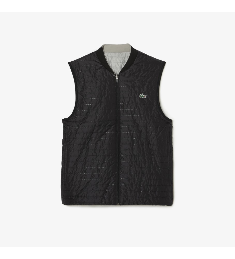 Colete esportivo acolchoado reversível Lacoste, azul-marinho/cinza