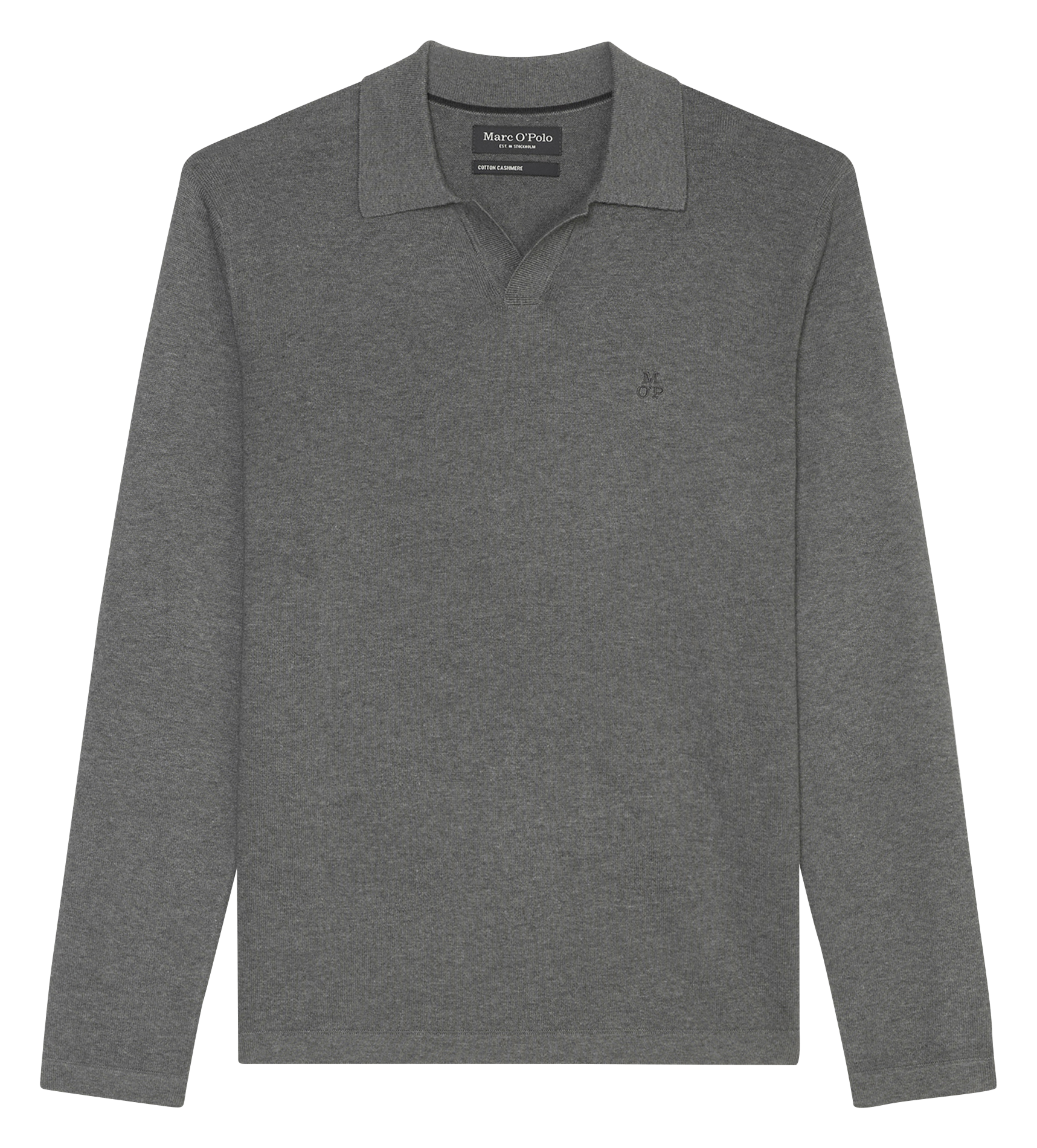 Polo en coton bio mélangé | Gris
