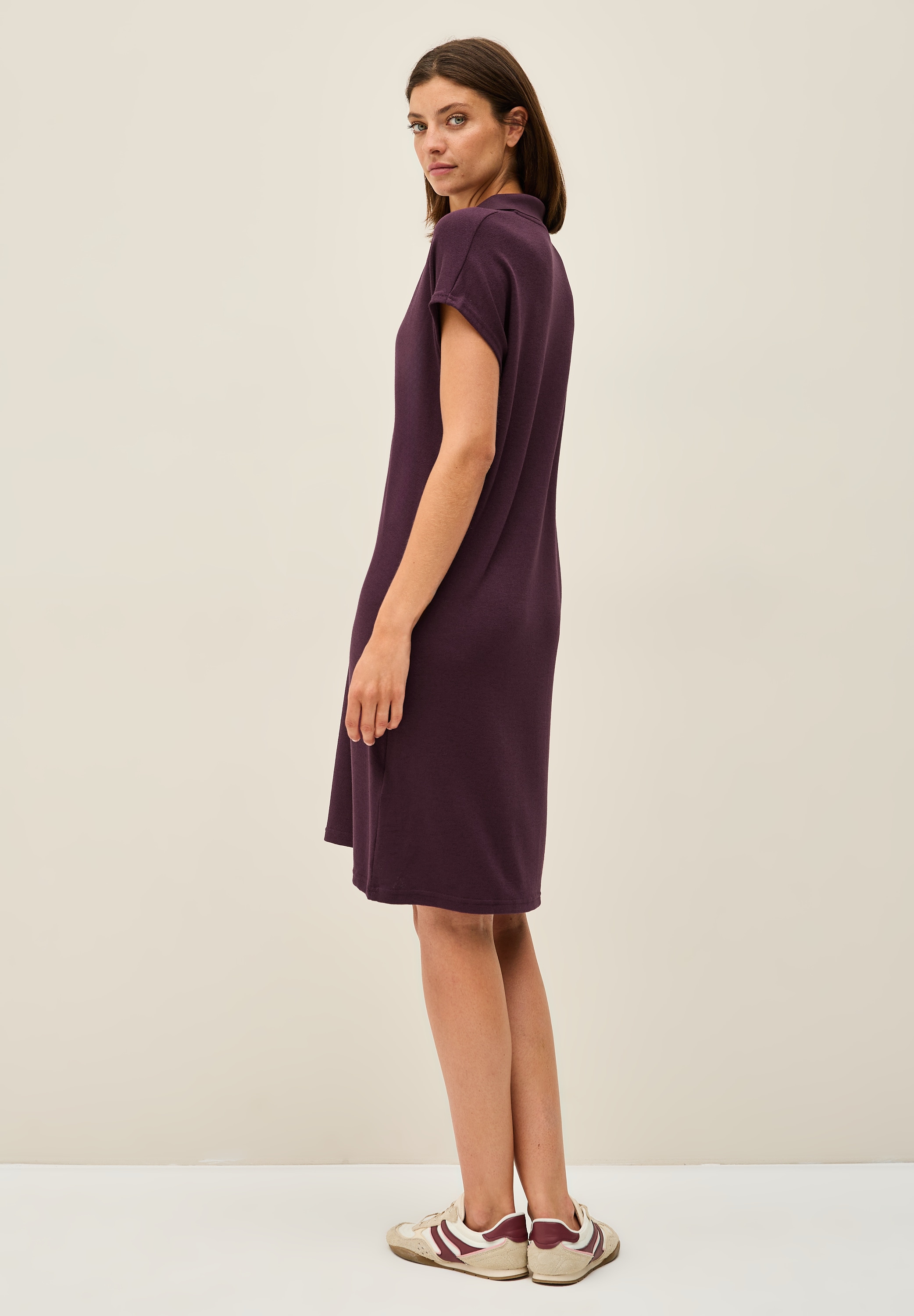 Cecil Strickkleid Ohne Taschen mit Hemdkragen