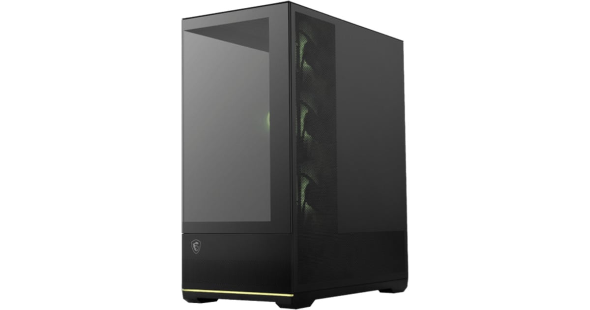 MSIMAG PANO 110R PZ midi tower behuizing  (Zwart | 2x USB-A | 1x USB-C | Tempered Glass)