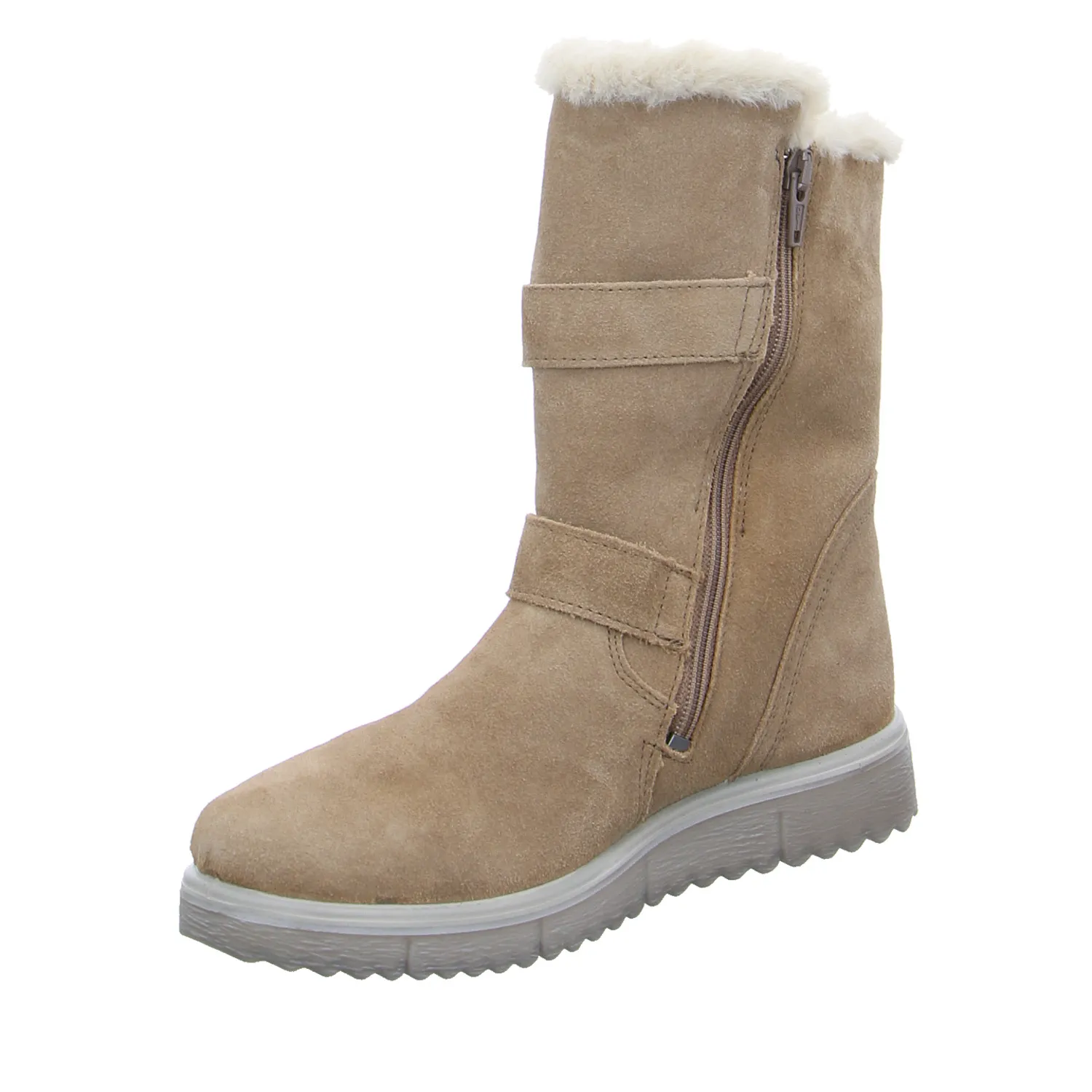 SUPERFIT Mädchen-Winter-Bottine Cognac Textil  Stiefelette