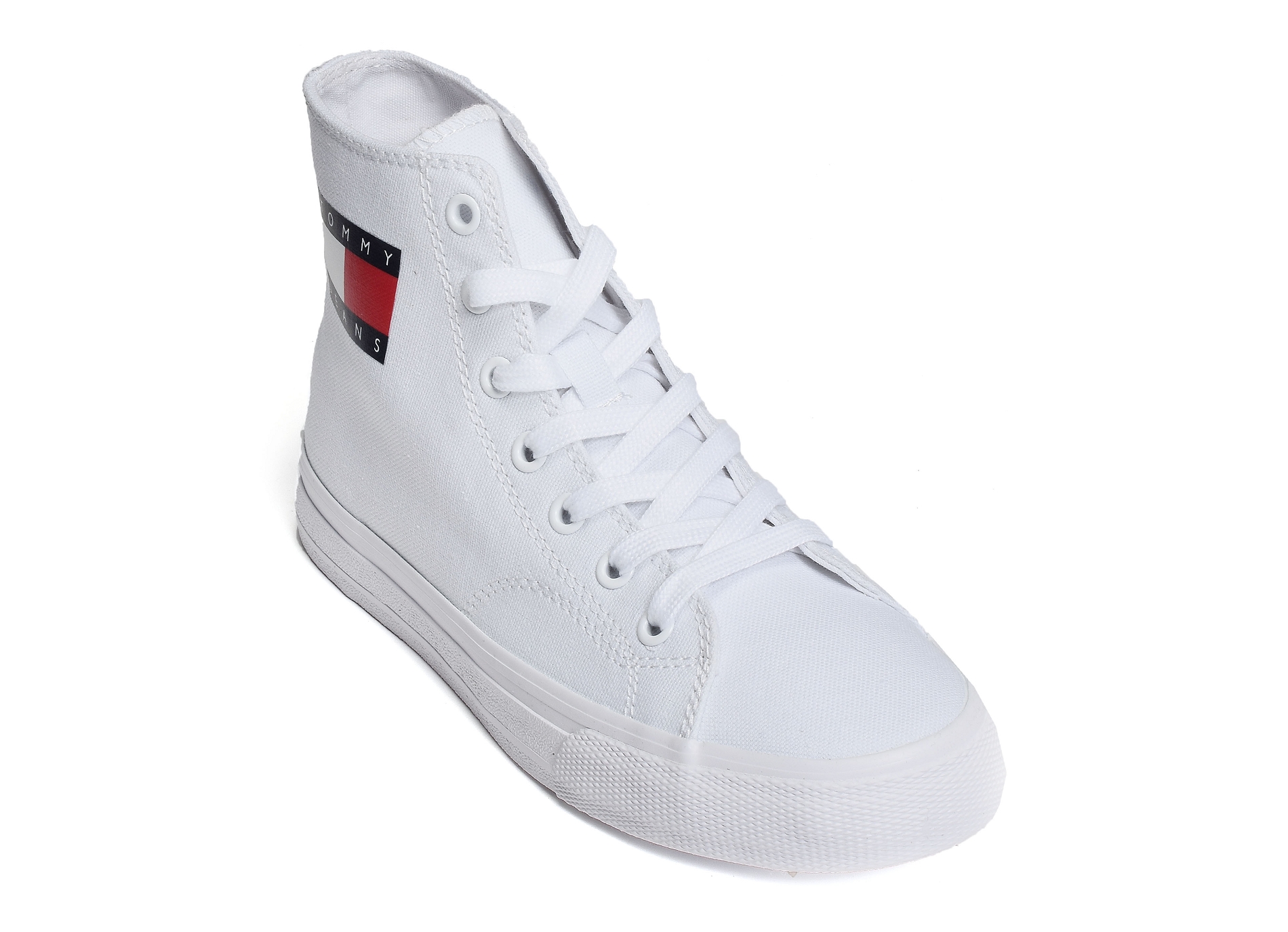 Wmns mid cut lace up vulc 0937 blanc