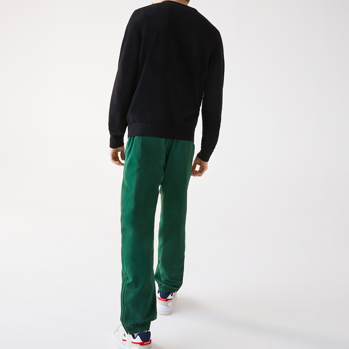 LACOSTE<br>Suéter de gola redonda em algodão orgânico