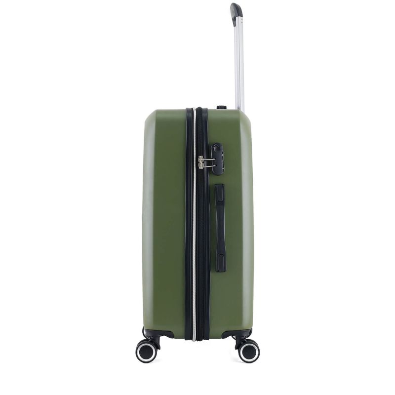 Lot de 3 valises rigides 377 Extensibles 55, 66 et 76 cm Vert