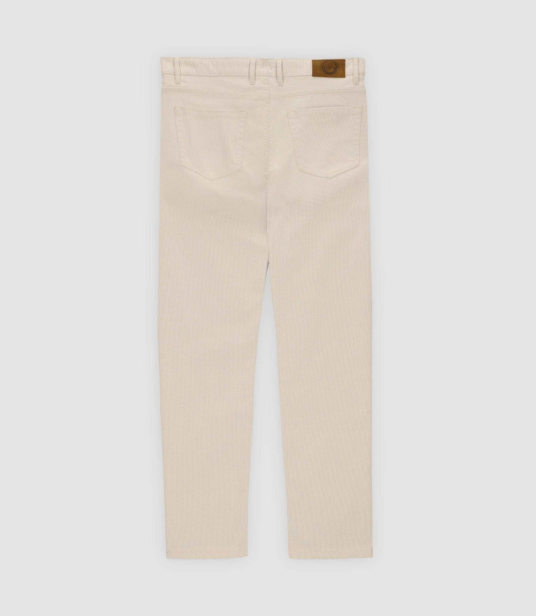 Pantalon armuré slim beige