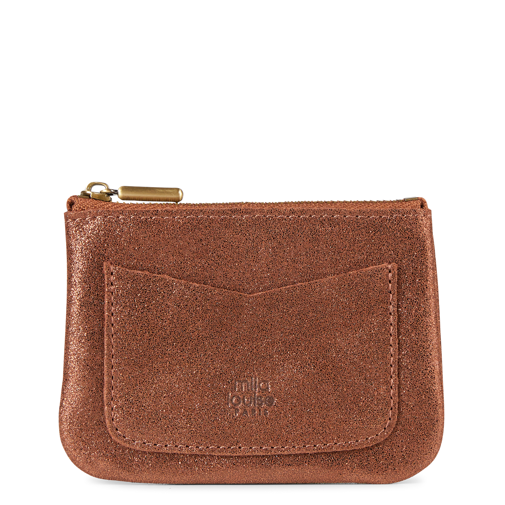 LIAS - Porte monnaie en cuir| Marron