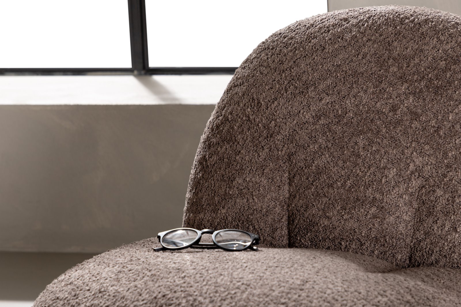 Omaha stol Beige bouclé.