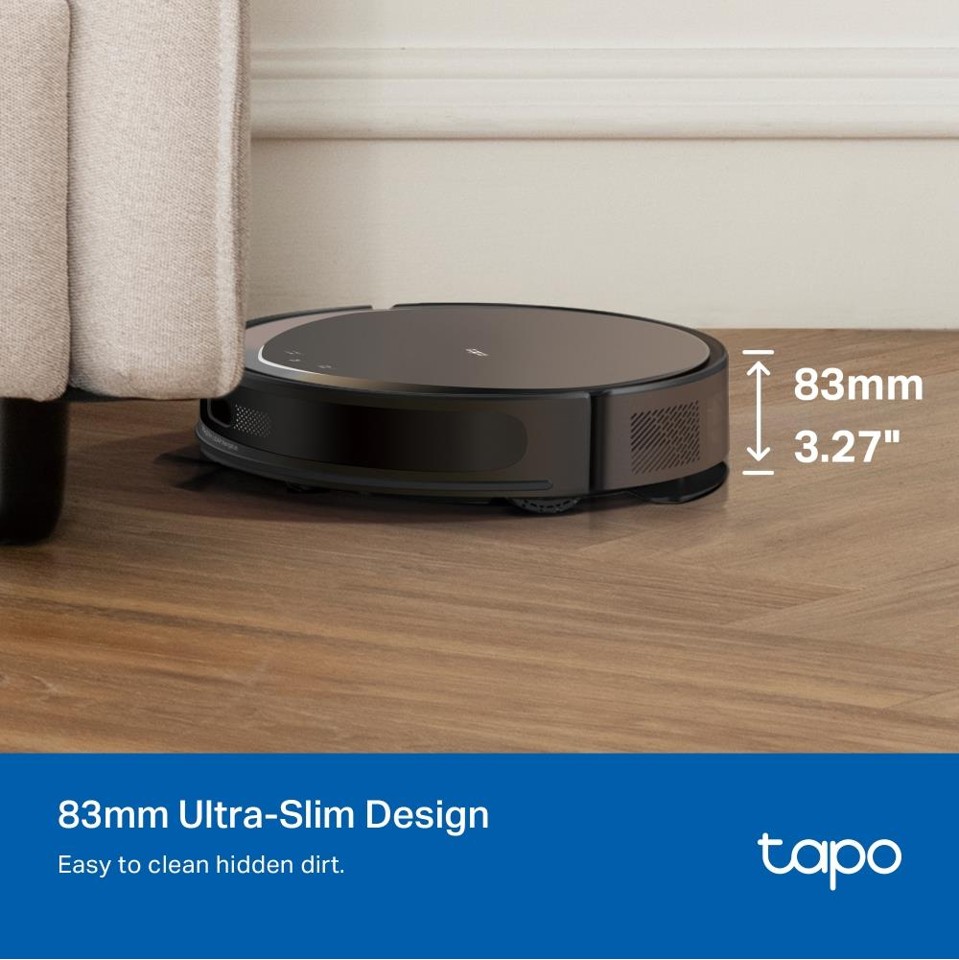 TP-Link - Tapo RV20 Max Plus 5300Pa Suction MagSlim LiDAR Navigation Robot Vacuum and Mop with Auto-Empty Dock