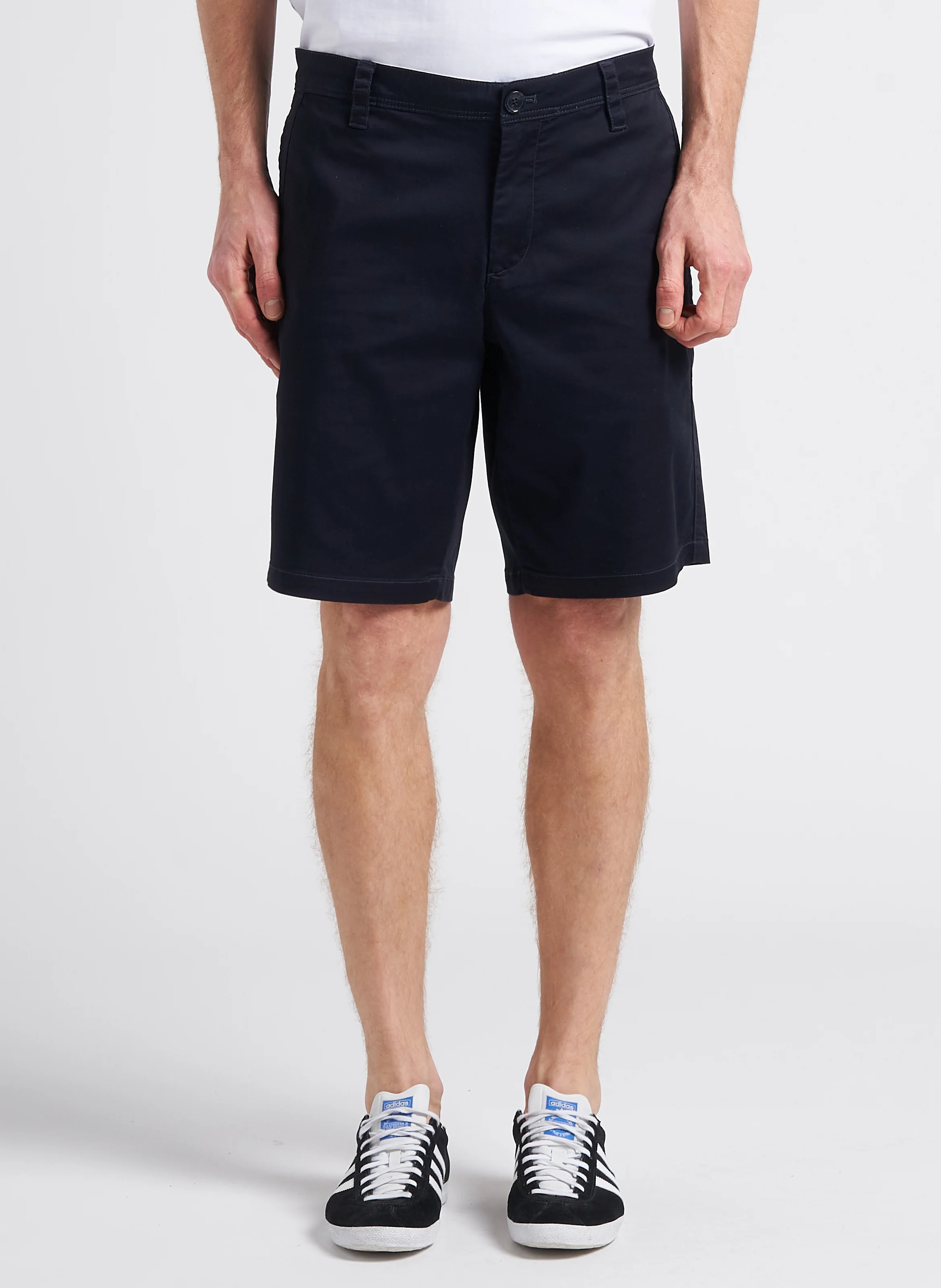 Short en coton mélangé| Bleu
