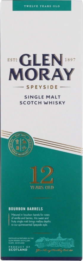 GLEN MORAY 12 YEARS SINGLE MALT 70CL