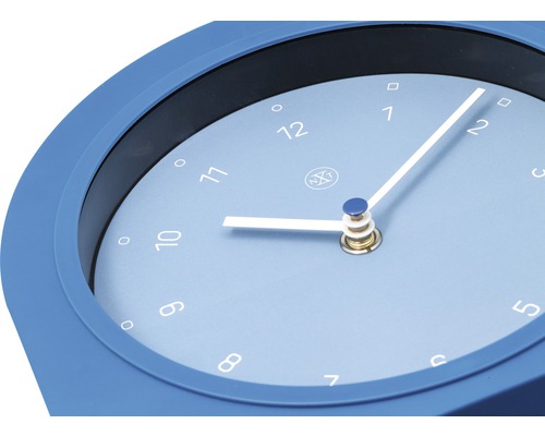 Swing Table tafelklok, kunststof, blauw, 30x20 cm