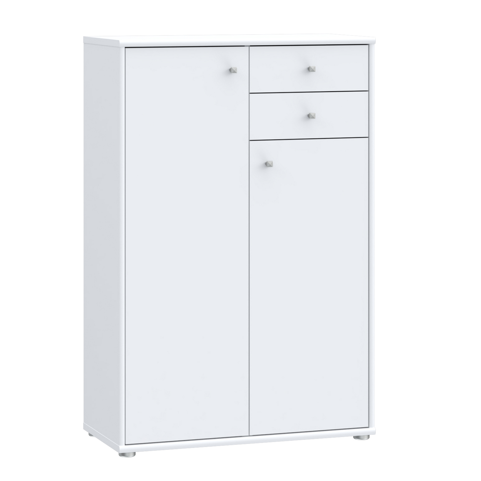 Kommode - weiß - 74 cm breit