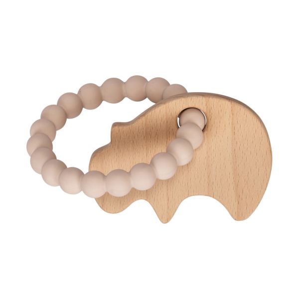 DAY Dierenfiguren Bijtring - Silicone - Nijlpaard - Blushy Pink