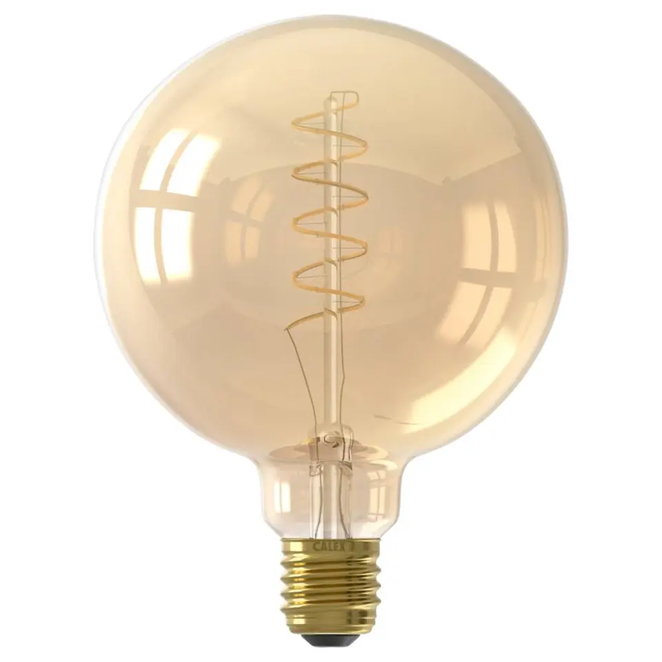Calex LED globe - G125 - goudkleur - E27 - 5,5W - 470LM - dimbaar