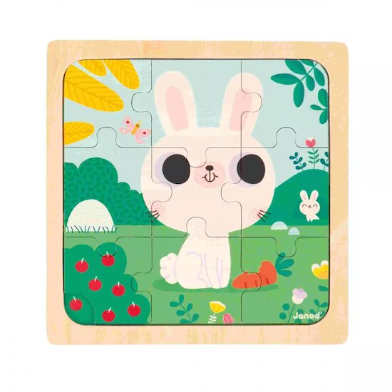 Puzzle Lapin Blanc   de               Janod