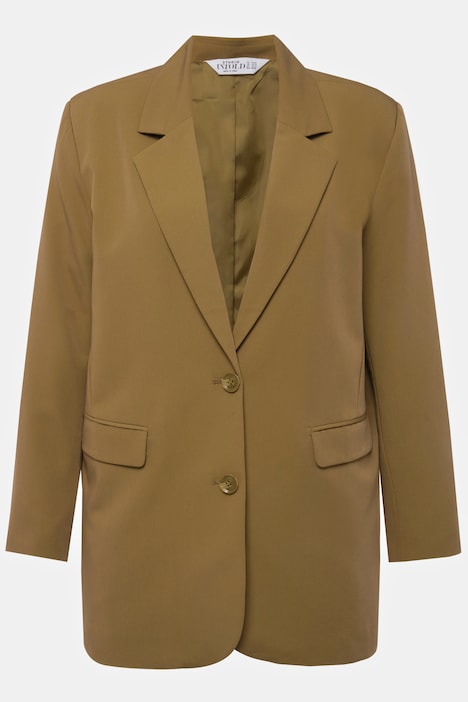 Oversized-Blazer, Revers, Langarm