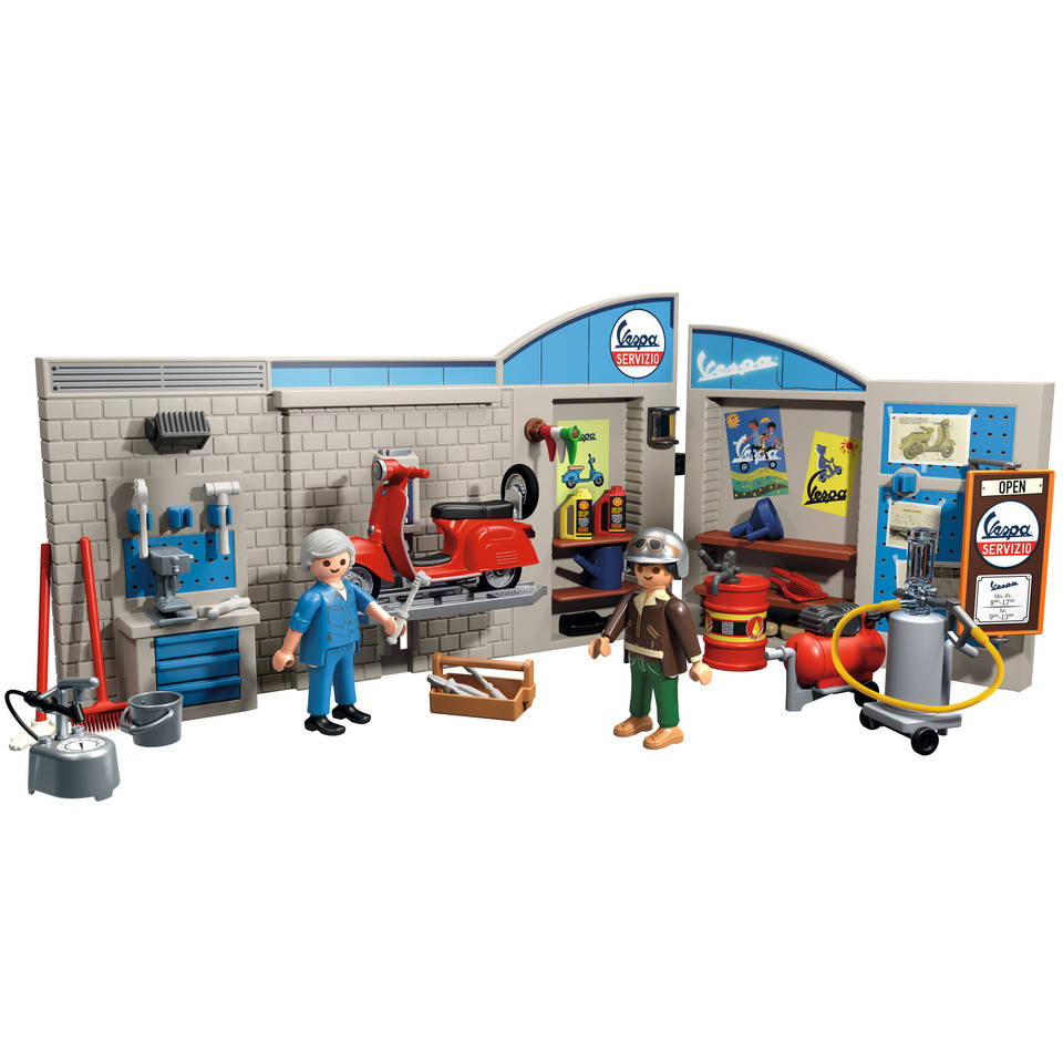 PLAYMOBIL 60s Vespa garage 71620