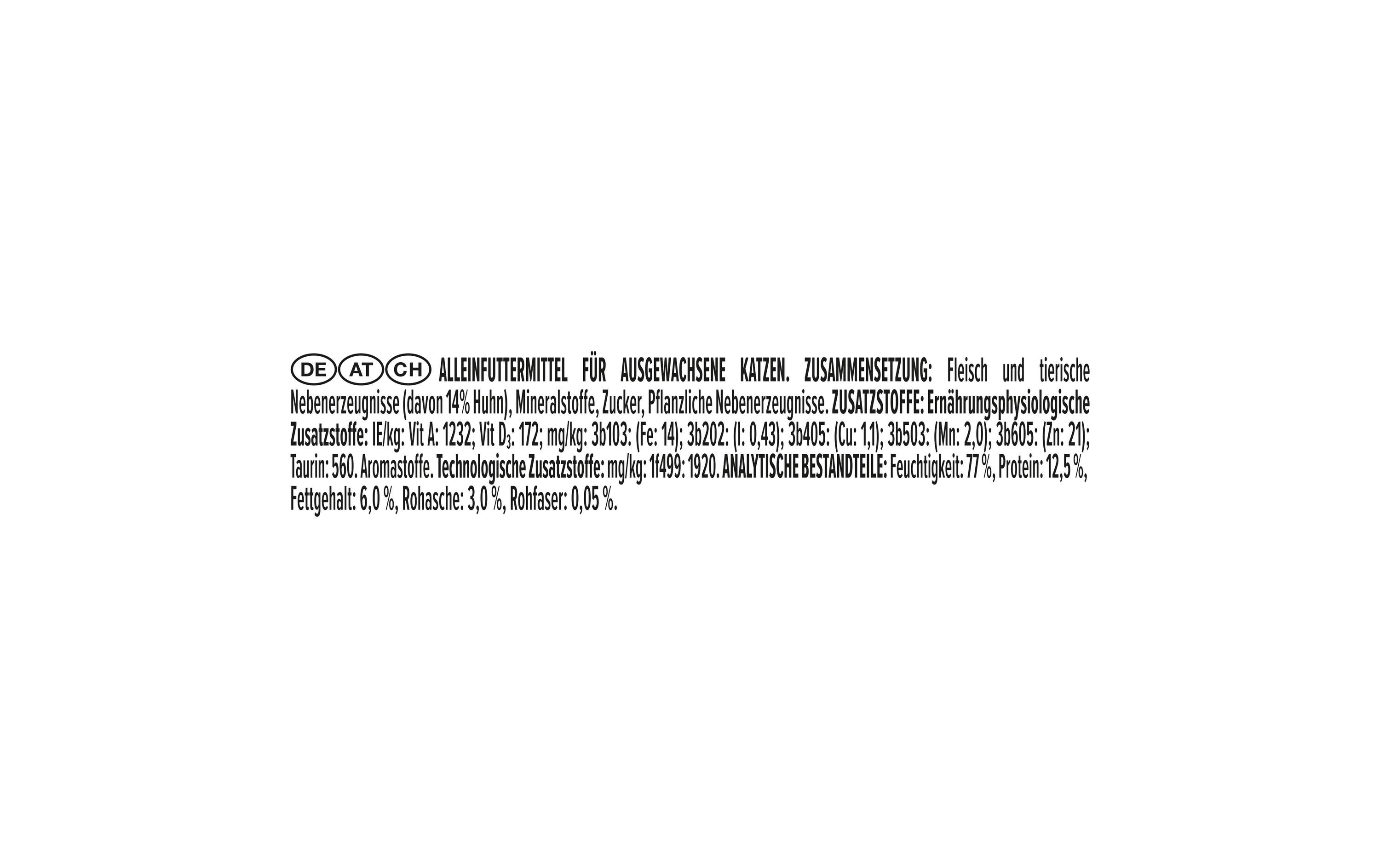 Nassfutter Adult Maintenance Terrine reich an Huhn 24 x 85 gAlleinfuttermittel für ausgewachsene Katzen