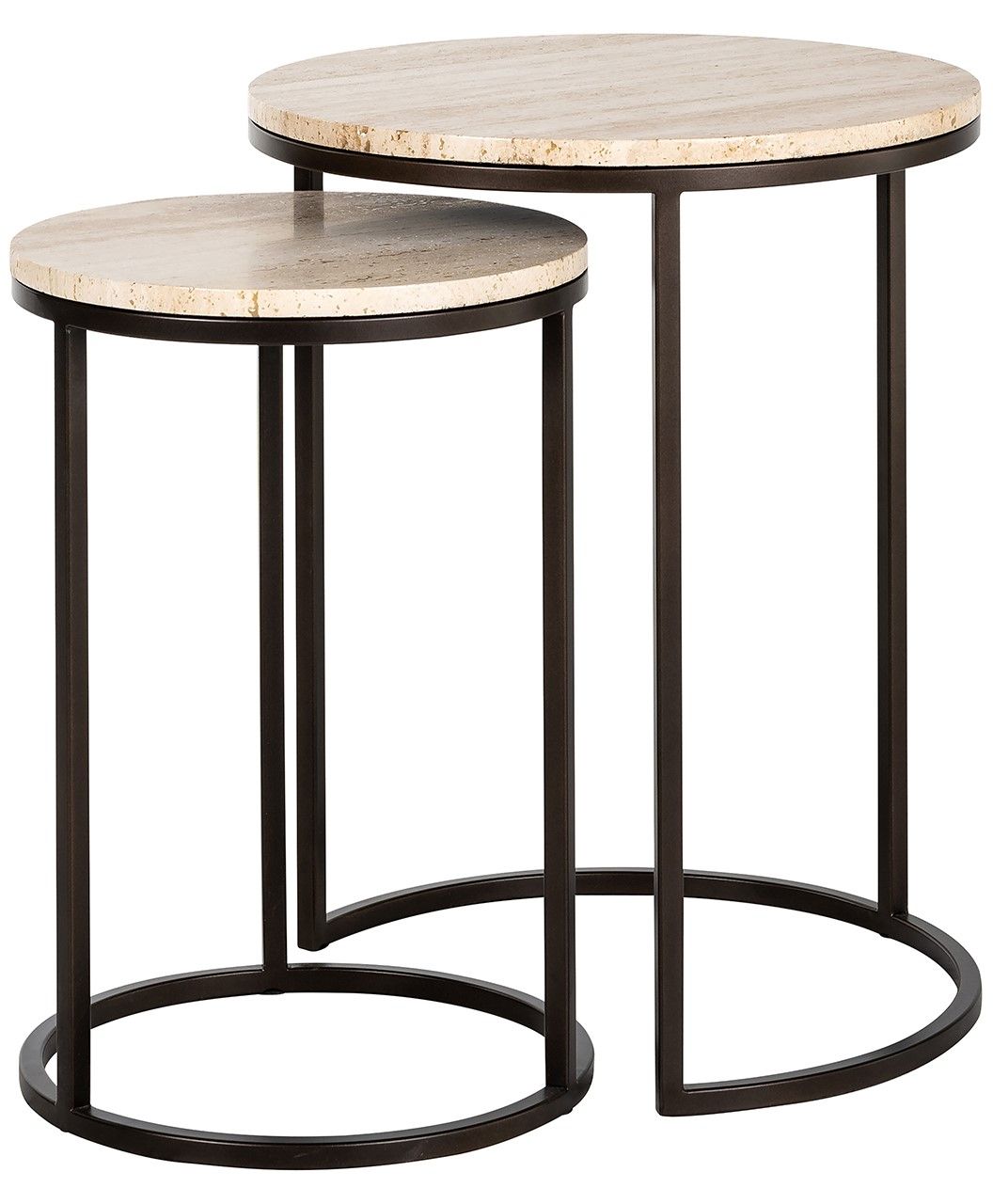 Bijzettafel set 7663 Avalon ⌀57  x H57 cm