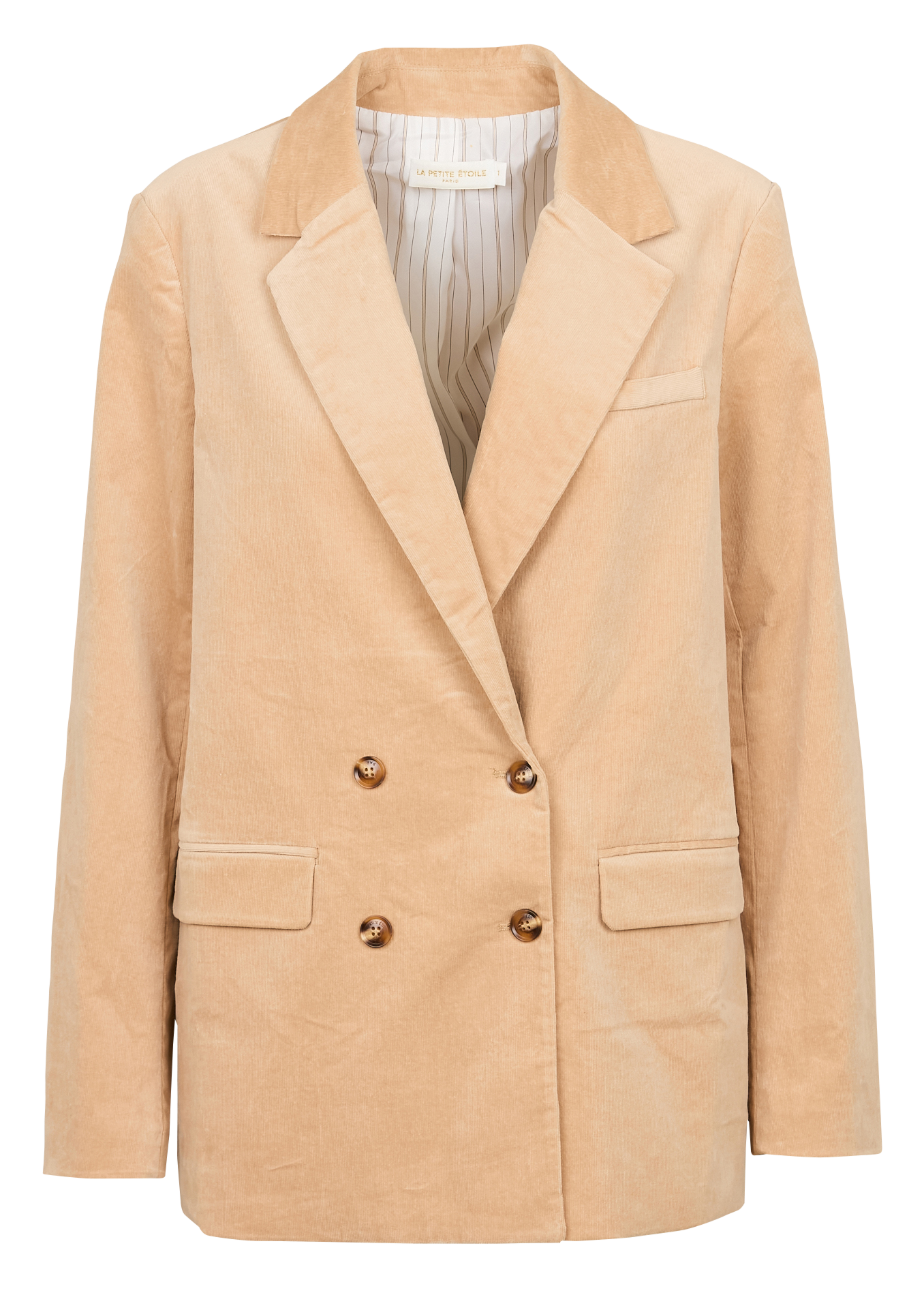 VICTOIRE - Veste tailleur ample en coton mélangé | Beige