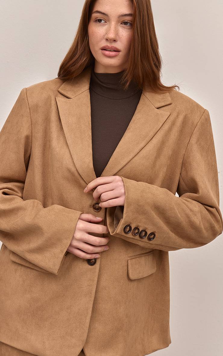 Sable Ensemble Coordonné Blazer Dad Oversize En Synthétique