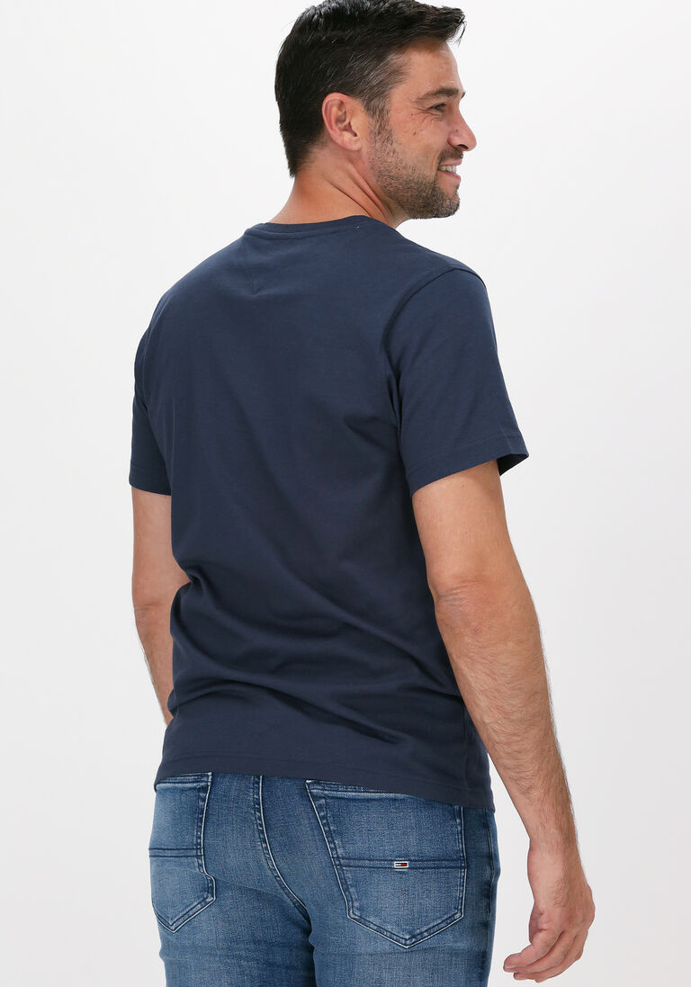 TOMMY JEANS donkerblauwe tommy jeans t-shirt tjm regular corp logo c neck