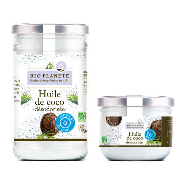 Huile de coco bio désodorisée