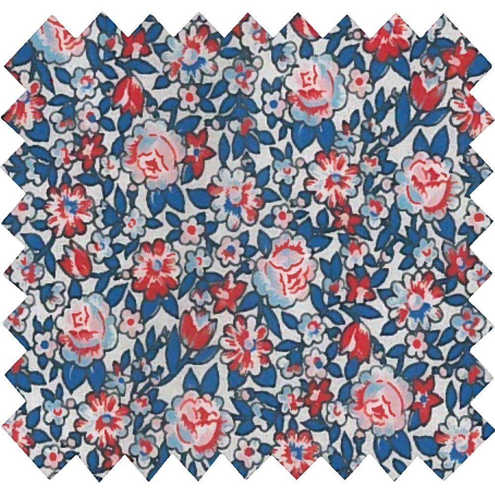Coupon Tissu Enduit De 35Cm London Fleuri