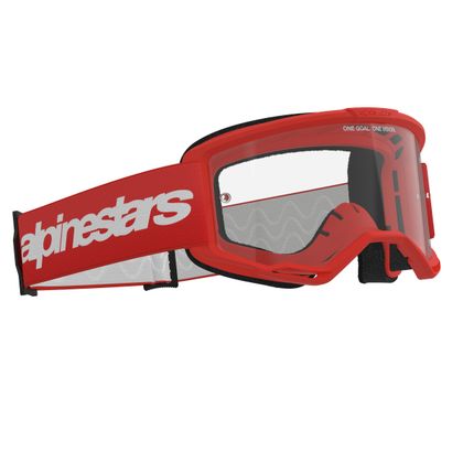 Masque cross Alpinestars VISION 3 WORDMARK 2025 - Rouge