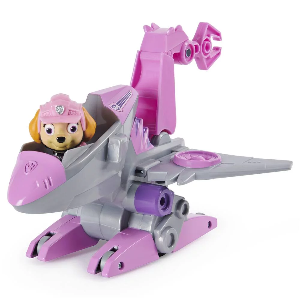 VEHICULE + FIGURINE STELLA DINO RESCUE PAW PATROL
