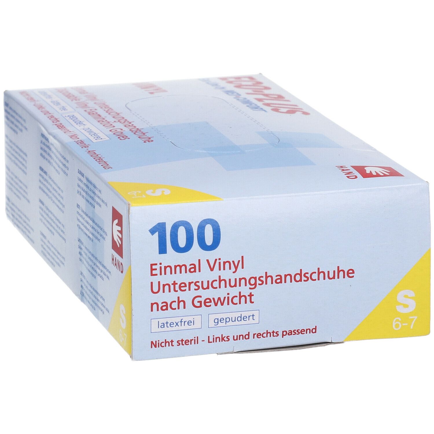 Dr. Junghans® Handschuhe Vinyl unsteril Gr. S leicht gepudert