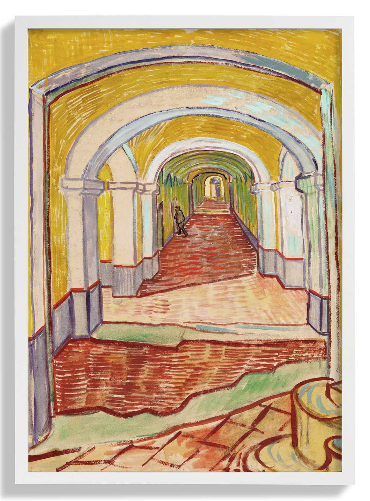 Korridor im Irrenhaus von Van Gogh