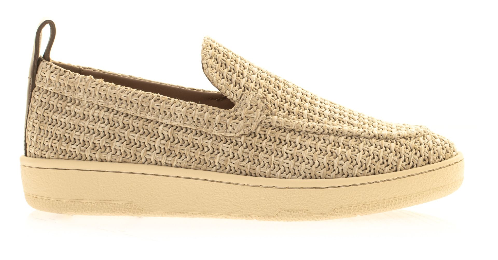 Lanvin Cruiser Raffia Moccasins