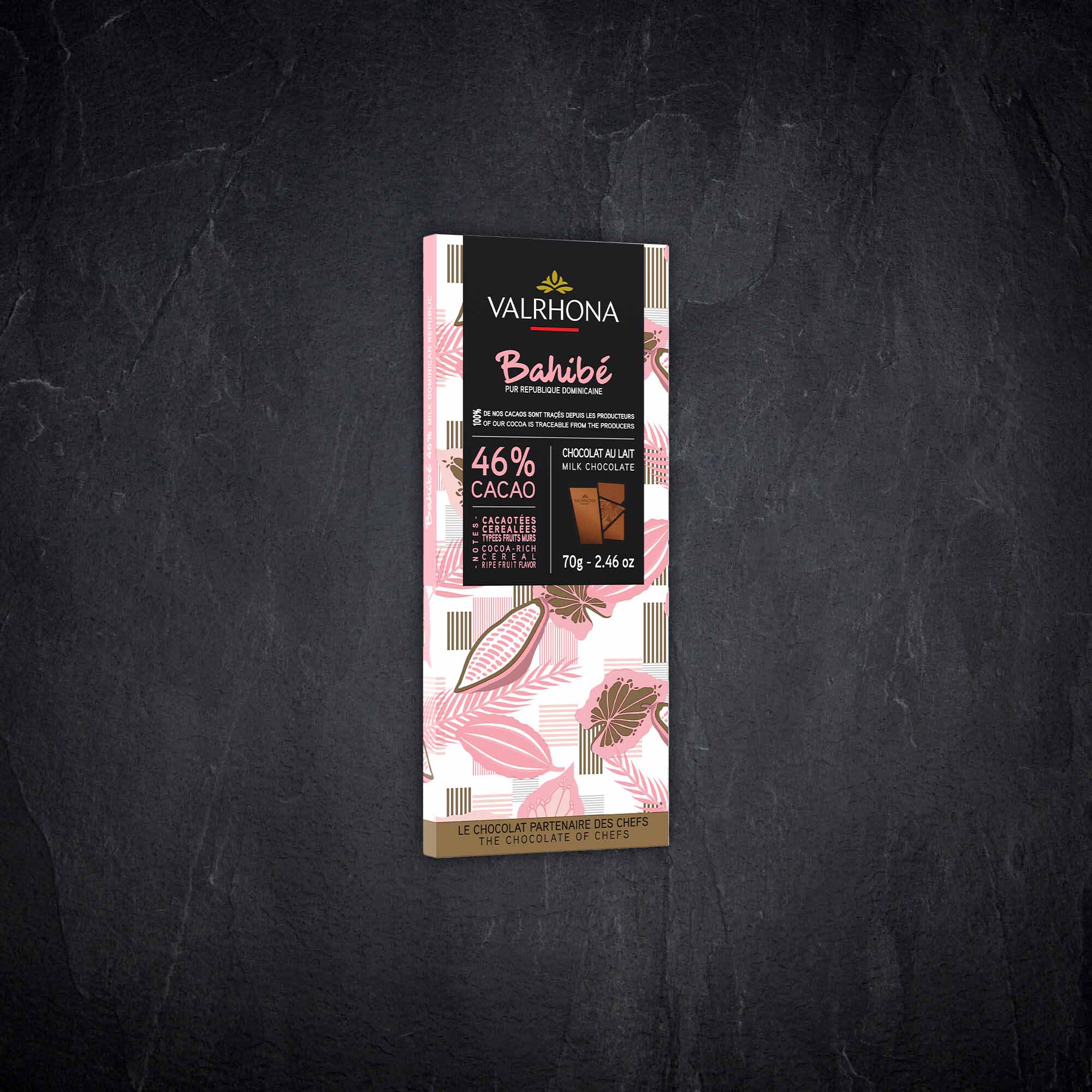 Schokoladentafel Bahibe - 46% Kakao | Valrhona