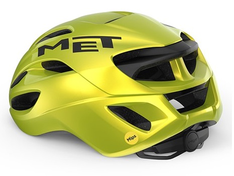 MET Road Rivale Mips Cykelhjelm, Lime Yellow Metallic/Glossy