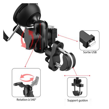 Support Smartphone Tecno globe POUR SMARTPHONE A INDUCTION Universel