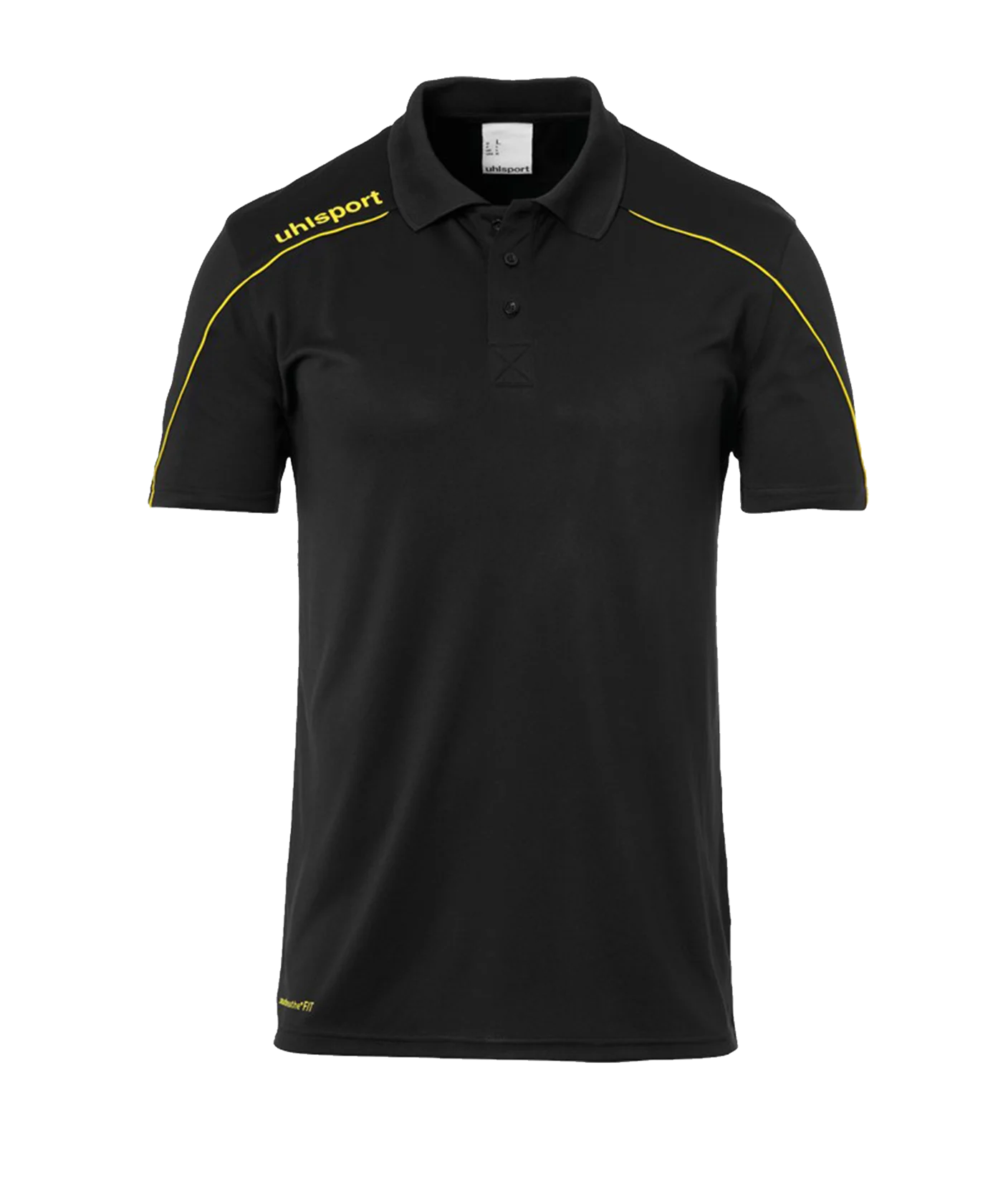 uhlsport Stream 22 Poloshirt Kids Schwarz Gelb F23