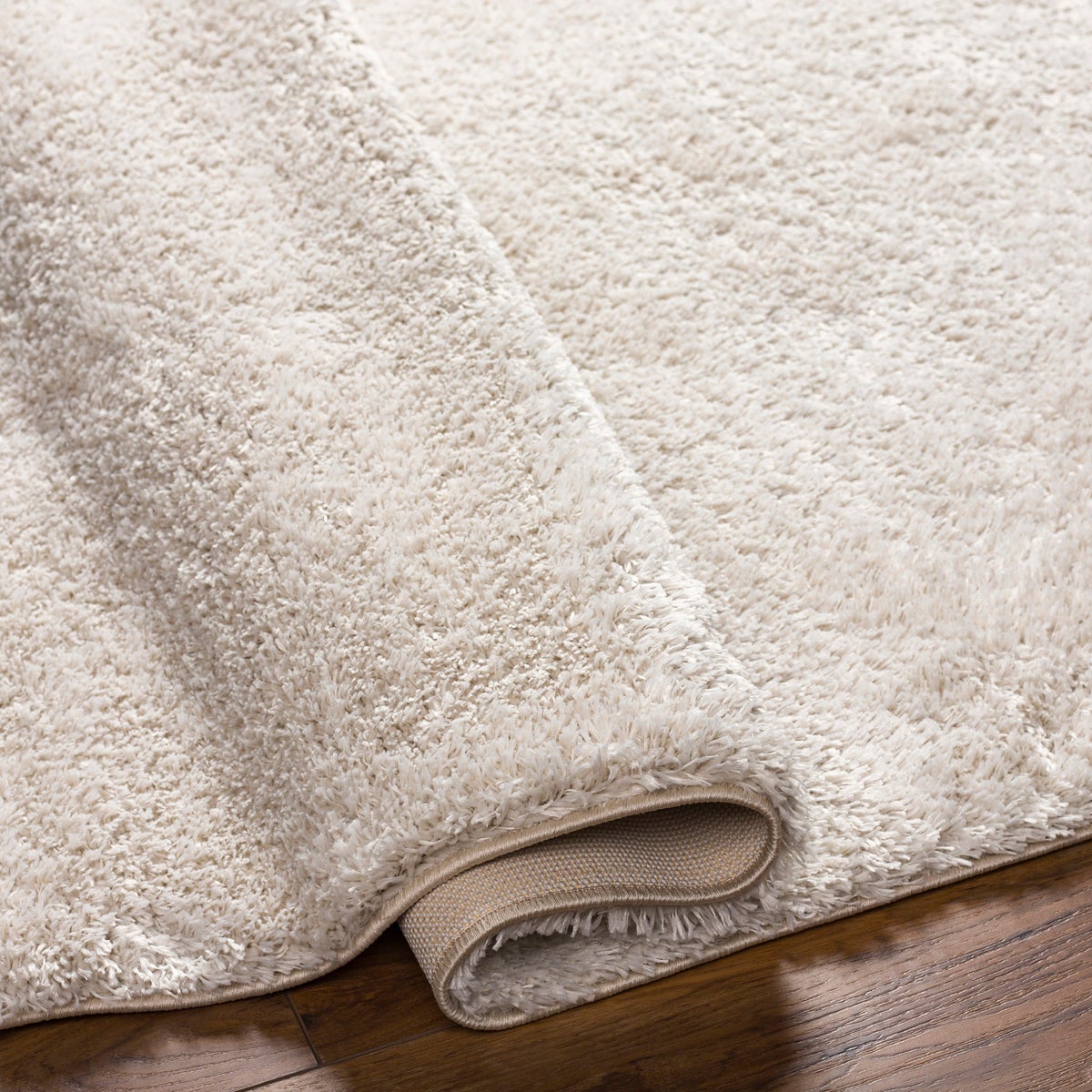 Modern hoogpolig shaggy vloerkleed, beige, 160x213 cm, CLAIRE