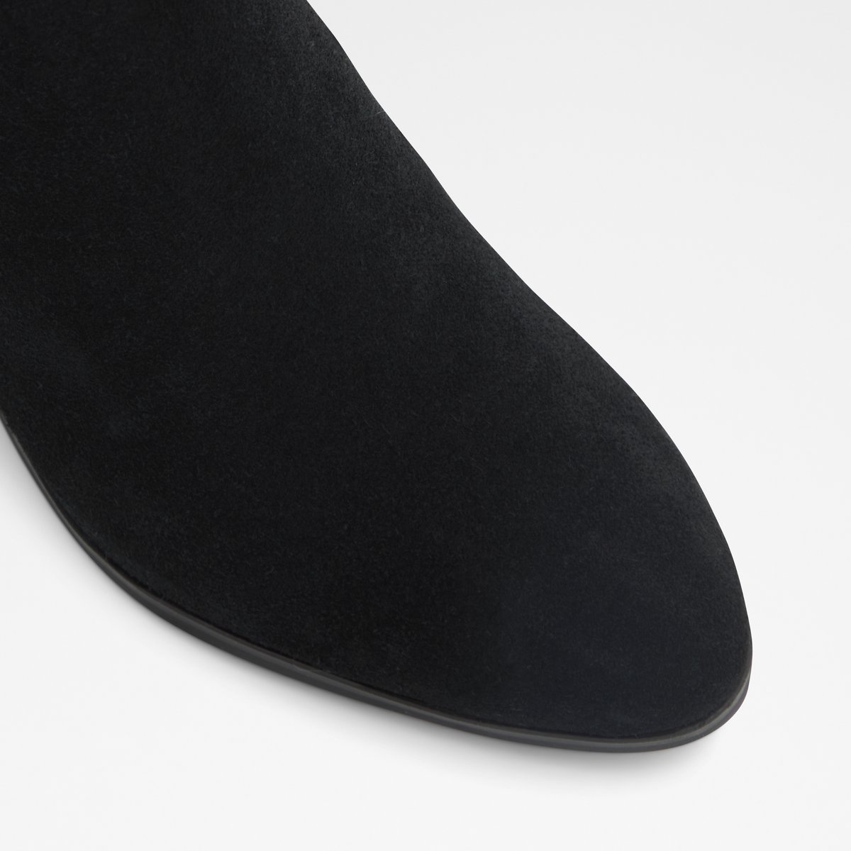 Savun Black Leather Mixed Material Women Chelsea boots